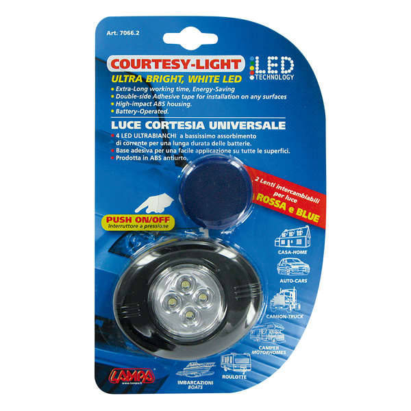 Εικόνα 1 από 1 — ΠΛΑΦΟΝΙΕΡΑ COURTESY ΣΤΡΟΓΓΥΛΗ ΜΕ 4 LED 87x70x22mm