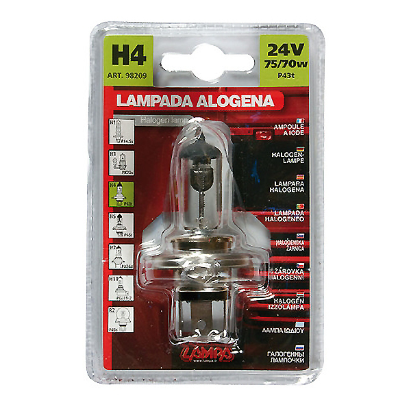 Εικόνα 2 από 2 — ΛΑΜΠΑ H4 24V 70/75W (P43t)