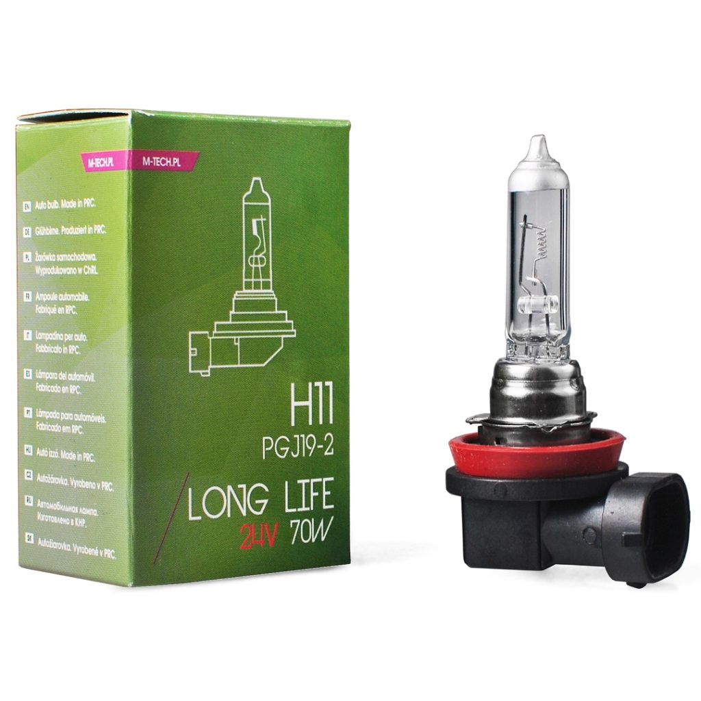 Εικόνα 2 από 3 — H11 24V 70W PGJ19-2 POWERTEC LONG LIFE ΑΛΟΓΟΝΟΥ 1ΤΕΜ. ΚΟΥΤΙ M-TECH