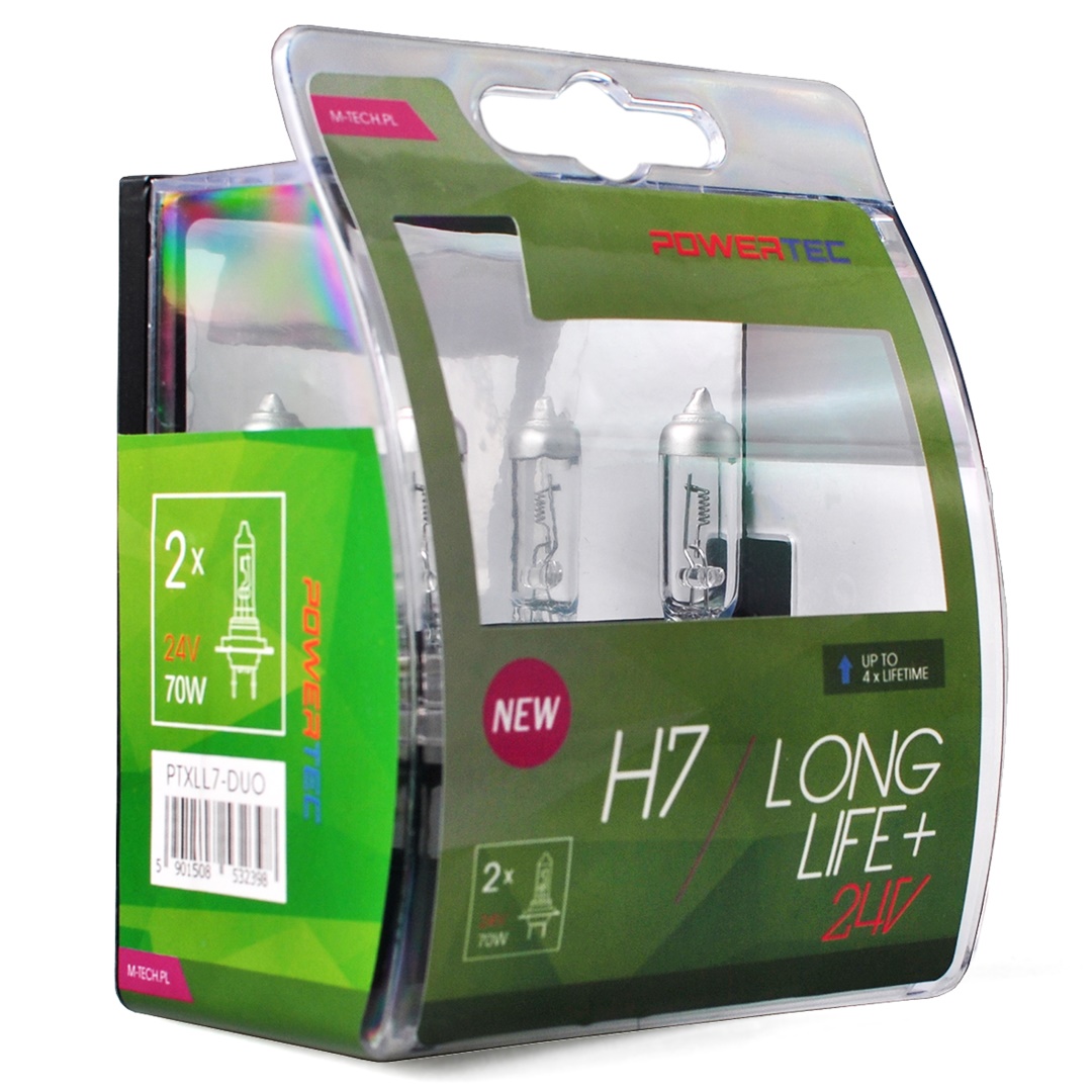 Εικόνα 1 από 1 — H7 24V 70W PX26d POWERTEC LONG LIFE ΑΛΟΓΟΝΟΥ BLISTER 2ΤΕΜ. M-TECH