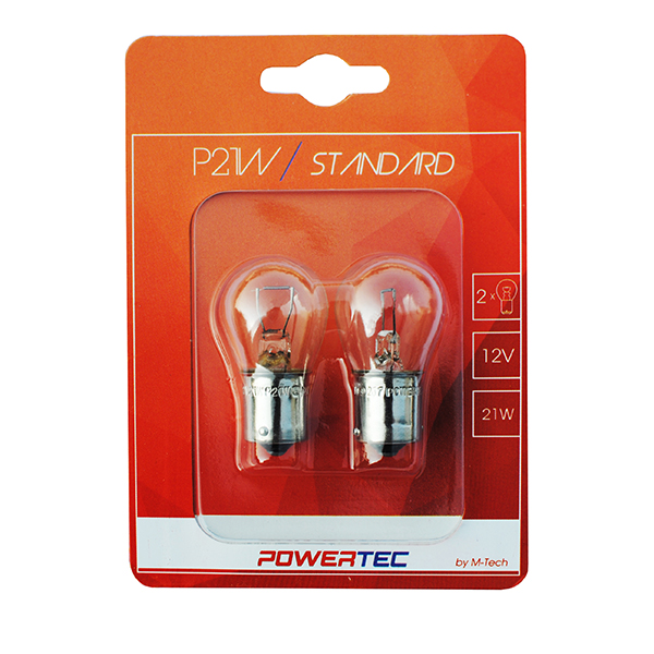Εικόνα 1 από 1 — P21W 12V 21W BA15s ΜΟΝΟΠΟΛΙΚΟ POWERTEC STANDARD ΑΛΟΓΟΝΟΥ 2ΤΕΜ.