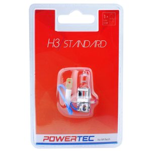 Λαμπάκι Αλογόνου H3 12V 60/55W PK22s POWERTEC STANDARD ΑΛΟΓΟΝΟΥ 1ΤΕΜ.