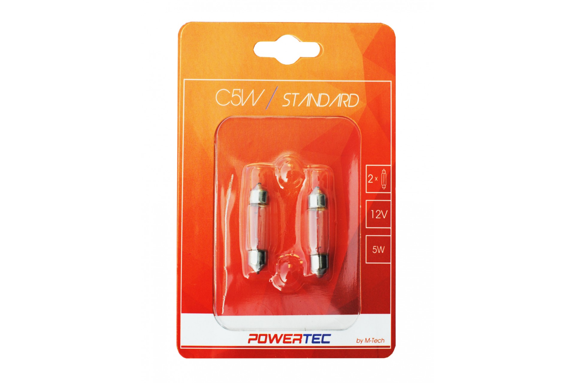 Εικόνα 1 από 1 — ΛΑΜΠΑΚΙΑ ΠΛΑΦΟΝΙΕΡΑΣ C5W 12V 5W SV8,5-8 11x36mm POWERTEC STANDARD ΑΛΟΓΟΝΟΥ 2ΤΕΜ.