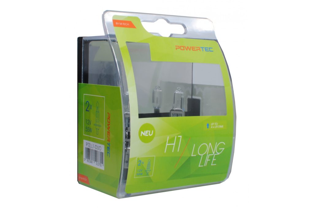 Εικόνα 1 από 1 — H1 12V 55W P14,5s POWERTEC LONG LIFE ΑΛΟΓΟΝΟΥ 2ΤΕΜ.