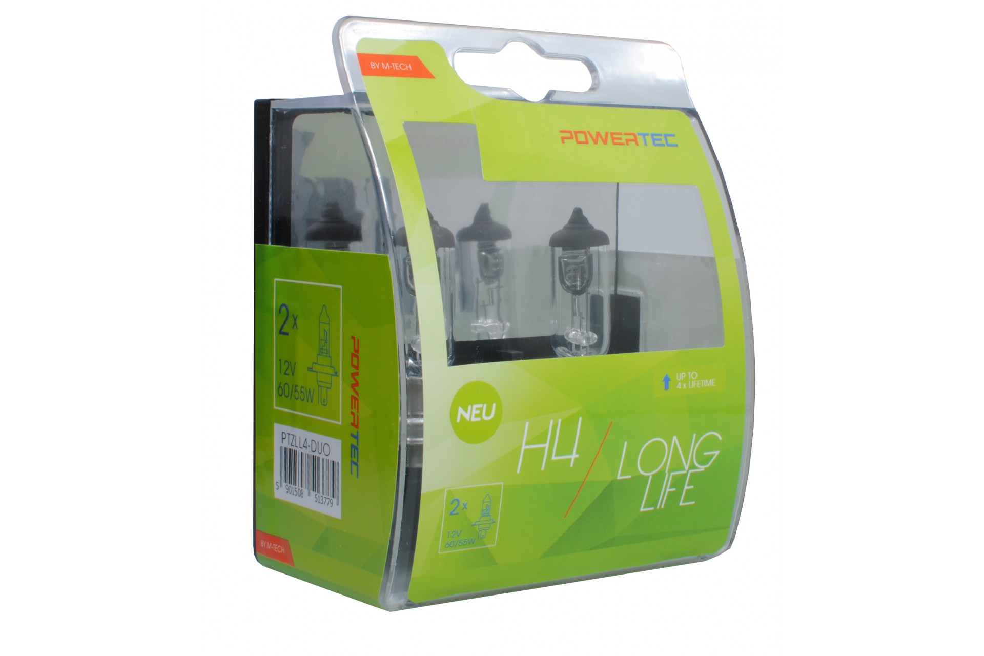 Εικόνα 1 από 1 — H4 12V 60/55W P43t POWERTEC LONG LIFE ΑΛΟΓΟΝΟΥ 2ΤΕΜ.
