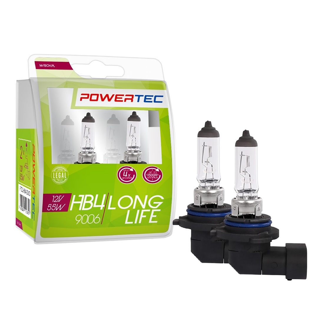 Εικόνα 2 από 2 — HB4 12V 55W 3.150K P22d POWERTEC ΛΑΜΠΑ LONG LIFE ΑΛΟΓΟΝΟΥ M-TECH – 2 ΤΕΜ.