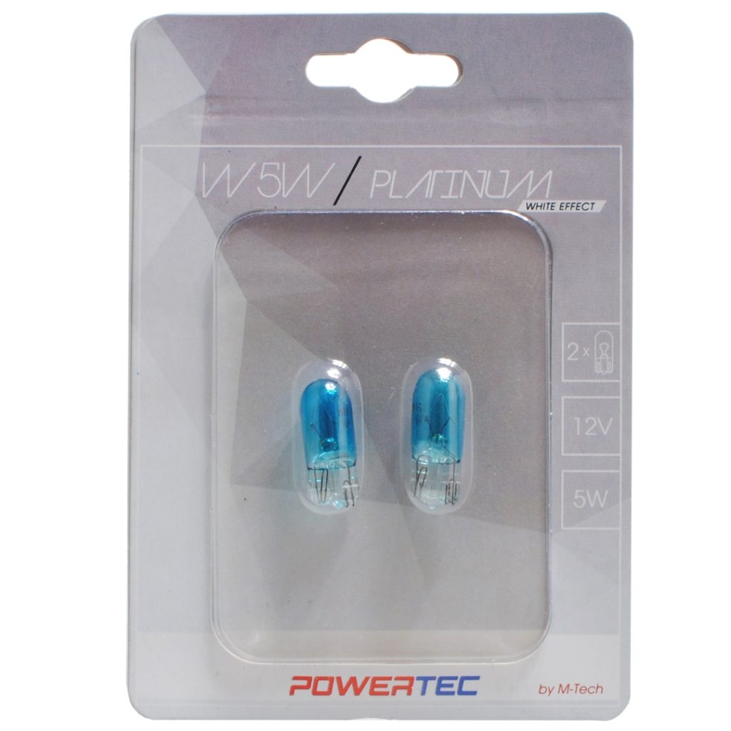 Εικόνα 1 από 1 — T10 W5W 12V 5W W2.1×9.5d 130% POWERTEC PLATINUM 2ΤΕΜ. M-TECH