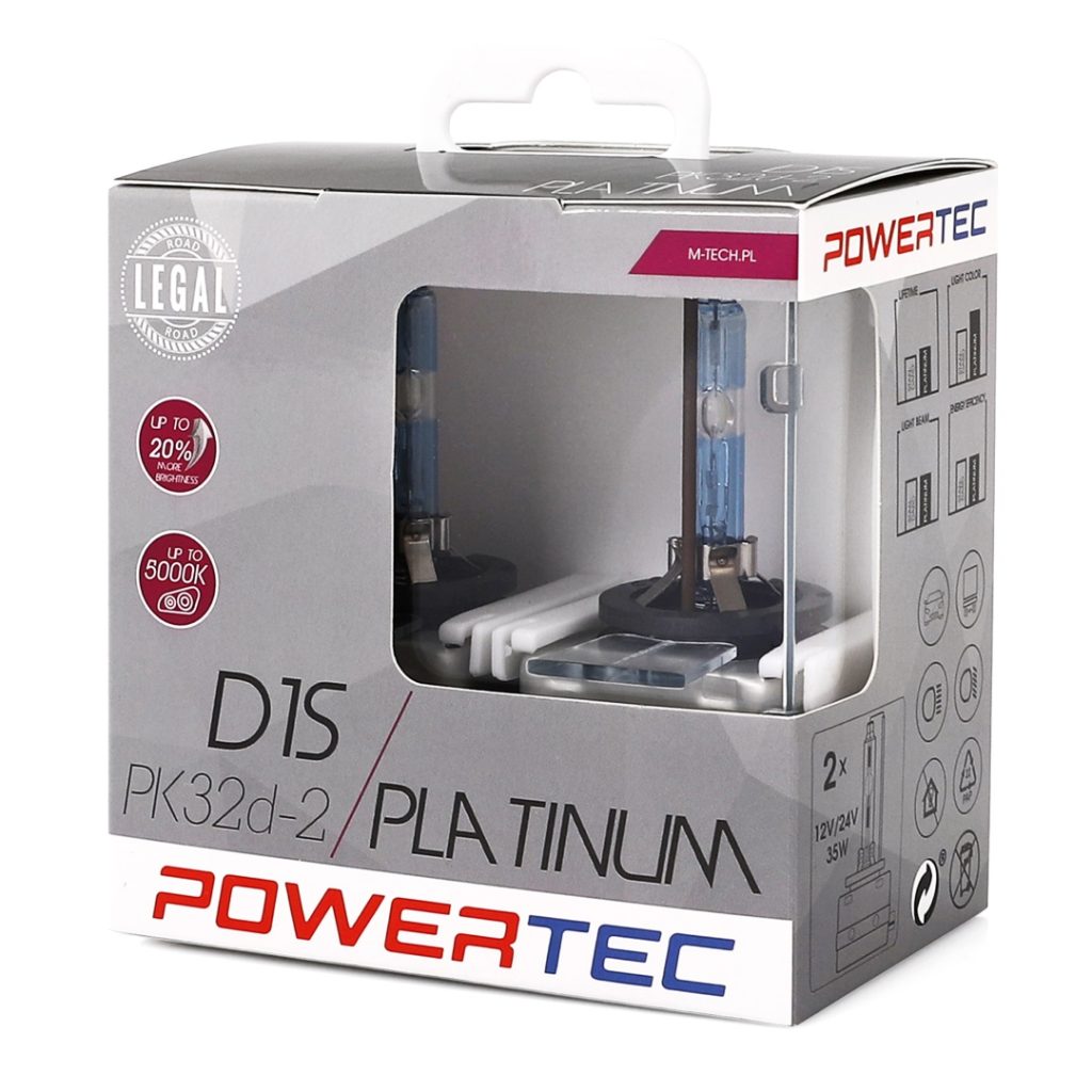 Εικόνα 2 από 2 — D1S 12V 35W PK32d-2 5.000K POWERTEC PLATINUM 2ΤΕΜ. M-TECH