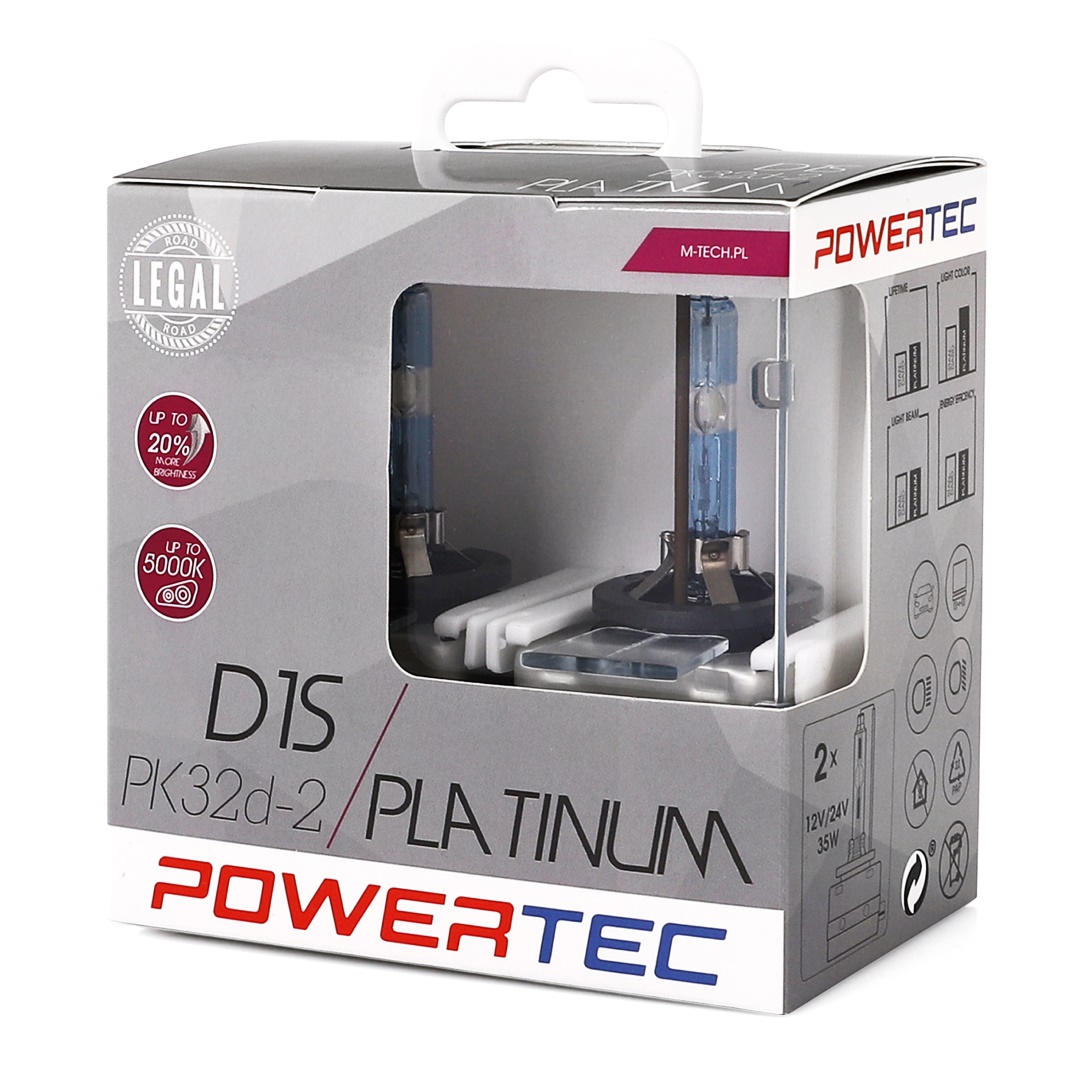 Εικόνα 2 από 2 — D1S 12V 35W PK32d-2 5.000K POWERTEC PLATINUM 2ΤΕΜ. M-TECH