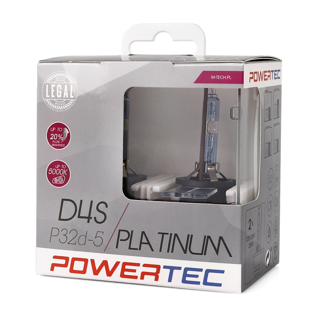 Εικόνα 2 από 2 — D4S 12V 35W PK32d-5 5.000K POWERTEC PLATINUM 2ΤΕΜ. M-TECH