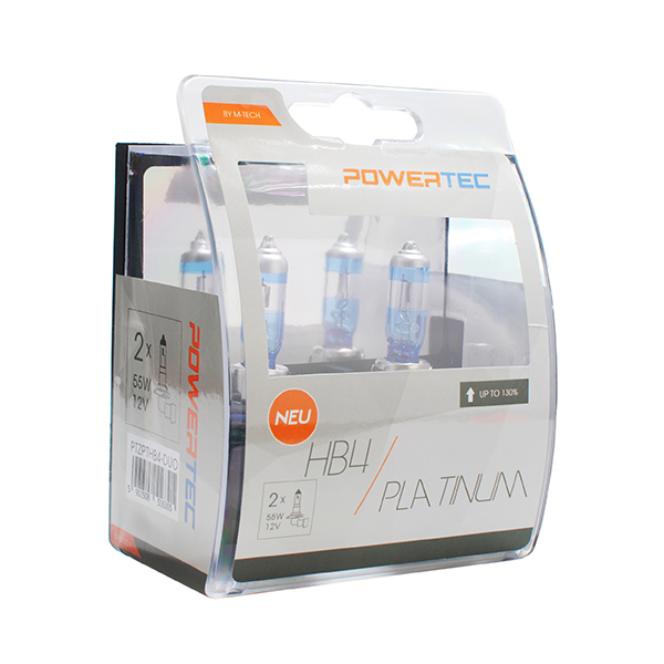 Εικόνα 1 από 1 — HB4 12V 55W 3.250K +130% P22d POWERTECK PLATINUM 2ΤΕΜ. M-TECH