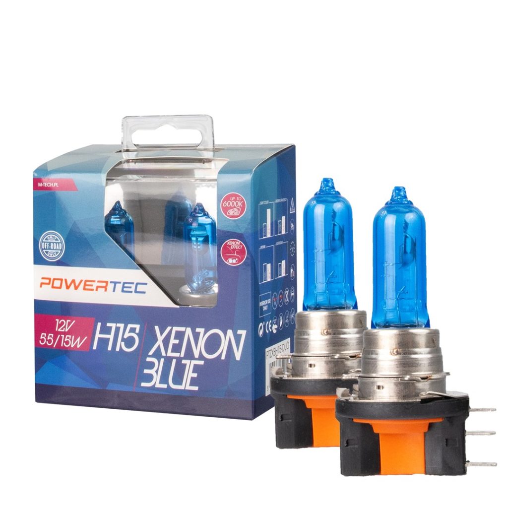 Εικόνα 1 από 1 — ΛΑΜΠΕΣ H15 55/15W 12V POWERTEC XENON BLUE mTECH – 2 Τεμ.