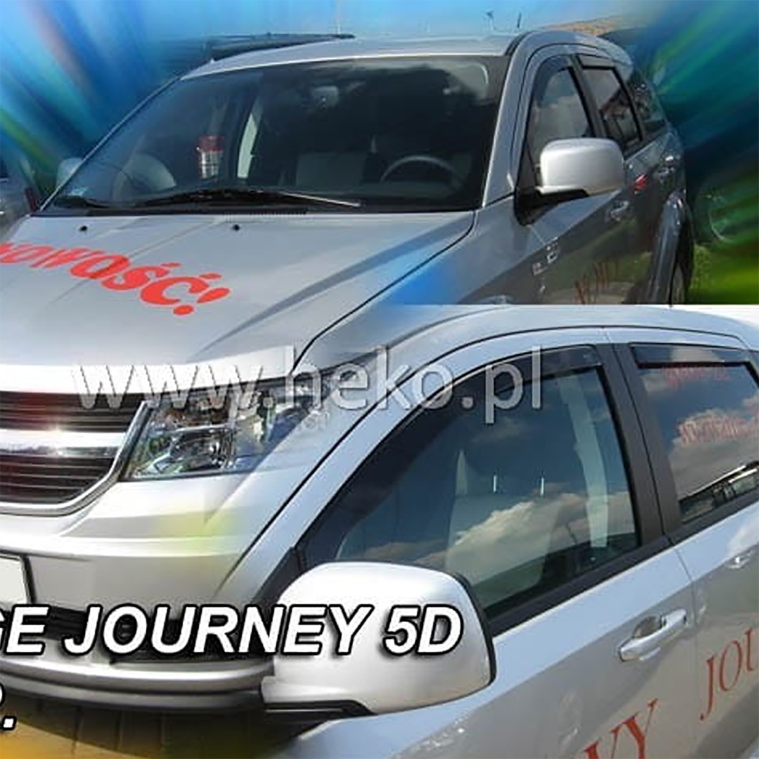 Εικόνα 1 από 5 — ΑΝΕΜΟΘΡΑΥΣΤΕΣ ΓΙΑ DODGE JOURNEY 5D 2008-2020 / FIAT FREEMONT 5D 2011-2020 ΖΕΥΓΑΡΙ ΑΠΟ ΕΥΚΑΜΠΤΟ ΦΙΜΕ ΠΛΑΣΤΙΚΟ HEKO – 2 ΤΕΜ.