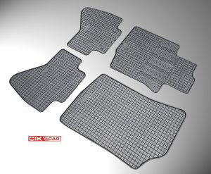 Cik - ΠΑΤΑΚΙΑ ΑΥΤΟΚΙΝΗΤΟΥ ΑΠΟ ΛΑΣΤΙΧΟ ΓΙΑ CITROEN C1 / PEUGEOT 107 / TOYOTA AYGO 2005-2014 ΣΕ ΜΑΥΡΟ ΧΡΩΜΑ ΧΩΡΙΣ ΚΟΥΜΠΩΜΑΤΑ - 4 ΤΕΜ. (RM.CI.0004/CK)