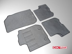 Cik - ΠΑΤΑΚΙΑ ΑΥΤΟΚΙΝΗΤΟΥ ΑΠΟ ΛΑΣΤΙΧΟ ΓΙΑ DACIA LOGAN 2012+ / DACIA SANDERO 2012-2020 / DACIA SANDERO STEPWAY 2012-2020 ΣΕ ΜΑΥΡΟ ΧΡΩΜΑ ΜΕ ΚΟΥΜΠΩΜΑΤΑ - 4 ΤΕΜ. (RM.DAC.0001/CK)