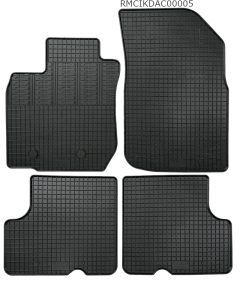 Cik - ΠΑΤΑΚΙΑ ΑΥΤΟΚΙΝΗΤΟΥ ΑΠΟ ΛΑΣΤΙΧΟ ΓΙΑ DACIA DUSTER 4X4 2010-2018 ΣΕ ΜΑΥΡΟ ΧΡΩΜΑ ΜΕ ΚΟΥΜΠΩΜΑΤΑ - 4 ΤΕΜ. (RM.DAC.0005/CK)