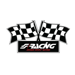 ΑΥΤΟΚΟΛΛΗΤΟ ''FLAG'' 100x50mm ​SIMONI RACING - 1 TEM.