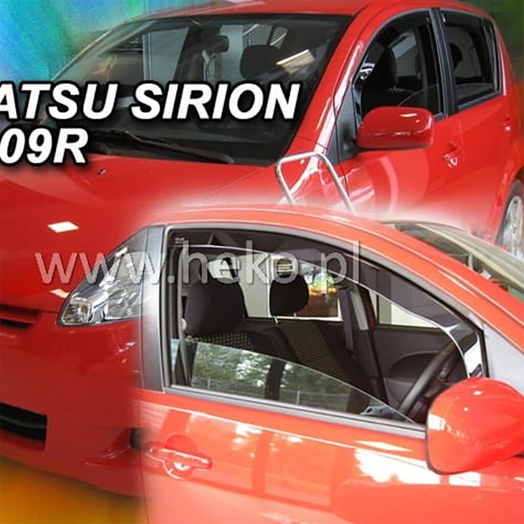 Εικόνα 1 από 5 — ΑΝΕΜΟΘΡΑΥΣΤΕΣ ΓΙΑ DAIHATSU SIRION 5D 2005-2010 ΖΕΥΓΑΡΙ ΑΠΟ ΕΥΚΑΜΠΤΟ ΦΙΜΕ ΠΛΑΣΤΙΚΟ HEKO – 2 ΤΕΜ.