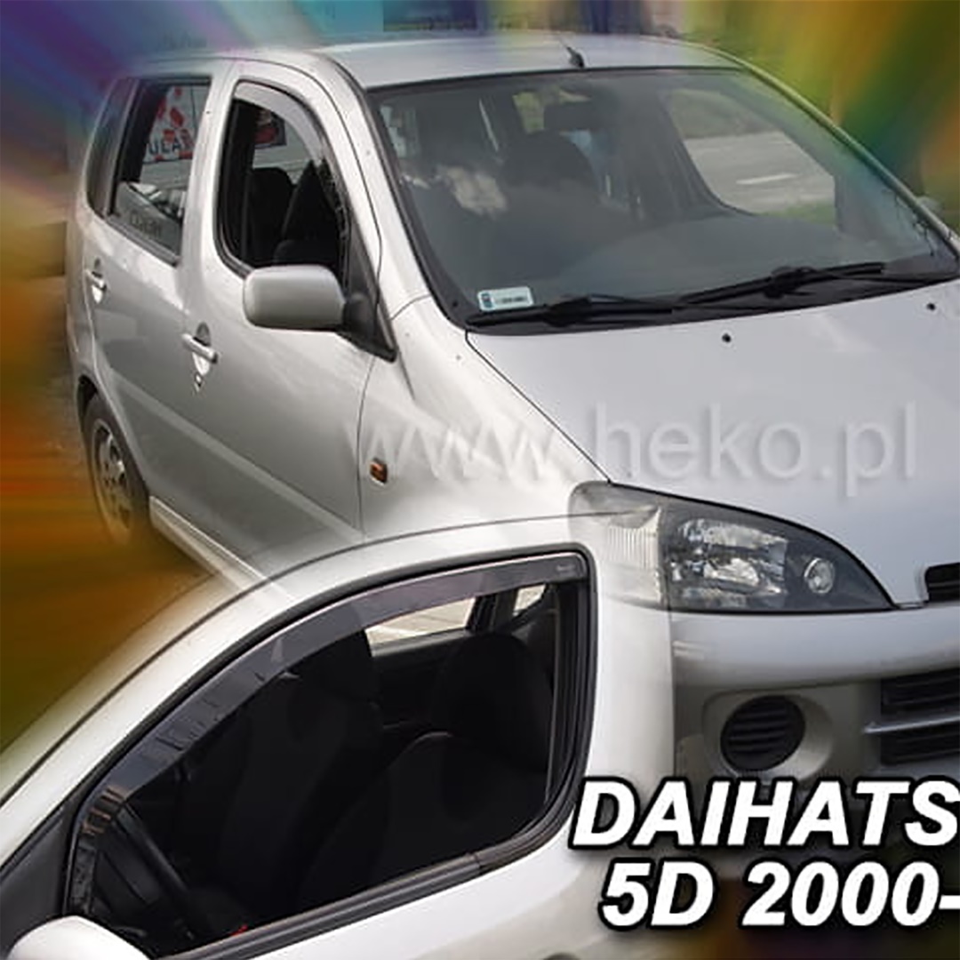 Εικόνα 1 από 5 — ΑΝΕΜΟΘΡΑΥΣΤΕΣ ΓΙΑ DAIHATSU YRV 5D 2000-2005 ΖΕΥΓΑΡΙ ΑΠΟ ΕΥΚΑΜΠΤΟ ΦΙΜΕ ΠΛΑΣΤΙΚΟ HEKO – 2 ΤΕΜ.