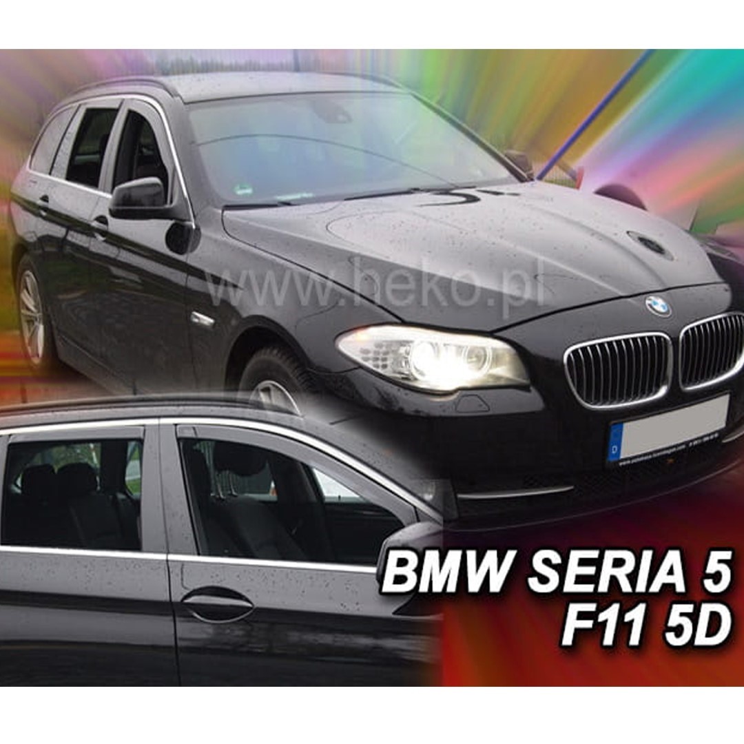 Εικόνα 1 από 5 — ΑΝΕΜΟΘΡΑΥΣΤΕΣ ΓΙΑ BMW 5 F11 4D WAGON 2010-2017 ΣΕΤ ΑΥΤΟΚΙΝΗΤΟΥ ΑΠΟ ΕΥΚΑΜΠΤΟ ΦΙΜΕ ΠΛΑΣΤΙΚΟ HEKO – 4 ΤΕΜ.