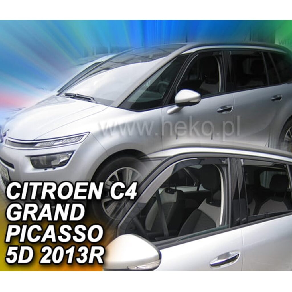Εικόνα 1 από 5 — ΑΝΕΜΟΘΡΑΥΣΤΕΣ ΓΙΑ CITROEN C4 GRAND PICASSO SPACE TOURER MK2 5D 2013+ ΣΕΤ ΑΥΤΟΚΙΝΗΤΟΥ ΑΠΟ ΕΥΚΑΜΠΤΟ ΦΙΜΕ ΠΛΑΣΤΙΚΟ HEKO – 4 ΤΕΜ.