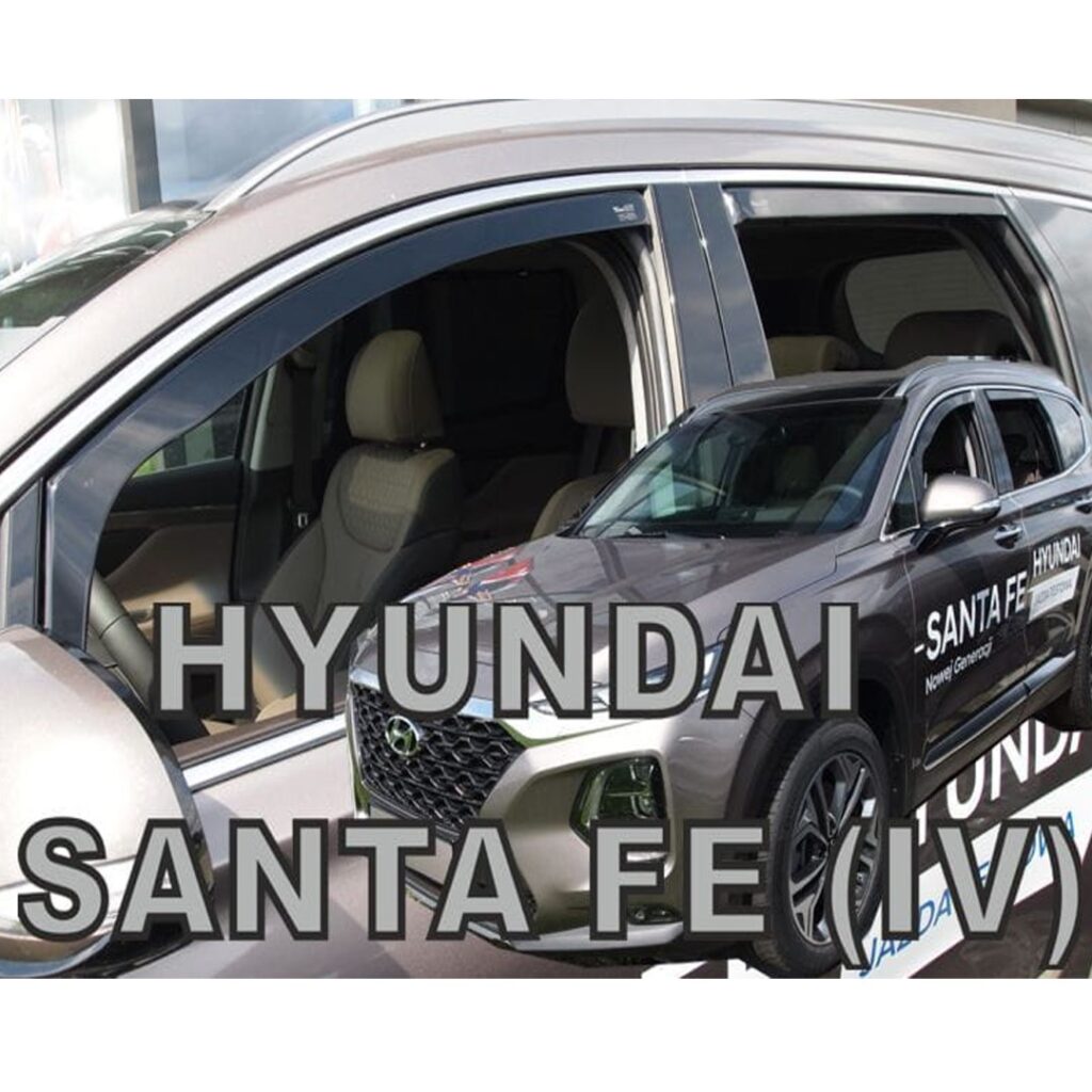 Εικόνα 1 από 5 — ΑΝΕΜΟΘΡΑΥΣΤΕΣ ΓΙΑ HYUNDAI SANTA FE IV 5D 2018+ ΣΕΤ ΑΥΤΟΚΙΝΗΤΟΥ ΑΠΟ ΕΥΚΑΜΠΤΟ ΦΙΜΕ ΠΛΑΣΤΙΚΟ HEKO – 4 ΤΕΜ.