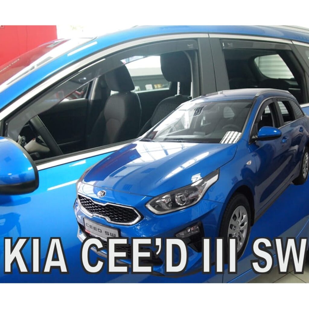 Εικόνα 1 από 5 — ΑΝΕΜΟΘΡΑΥΣΤΕΣ ΓΙΑ KIA CEED III SW 5D 2018+ ΣΕΤ ΑΥΤΟΚΙΝΗΤΟΥ ΑΠΟ ΕΥΚΑΜΠΤΟ ΦΙΜΕ ΠΛΑΣΤΙΚΟ HEKO – 4 ΤΕΜ.