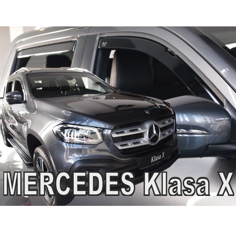 Εικόνα 1 από 5 — ΑΝΕΜΟΘΡΑΥΣΤΕΣ ΓΙΑ MERCEDES X-KLAS W470 4D 2017+ ΣΕΤ ΑΥΤΟΚΙΝΗΤΟΥ ΑΠΟ ΕΥΚΑΜΠΤΟ ΦΙΜΕ ΠΛΑΣΤΙΚΟ HEKO – 4 ΤΕΜ.