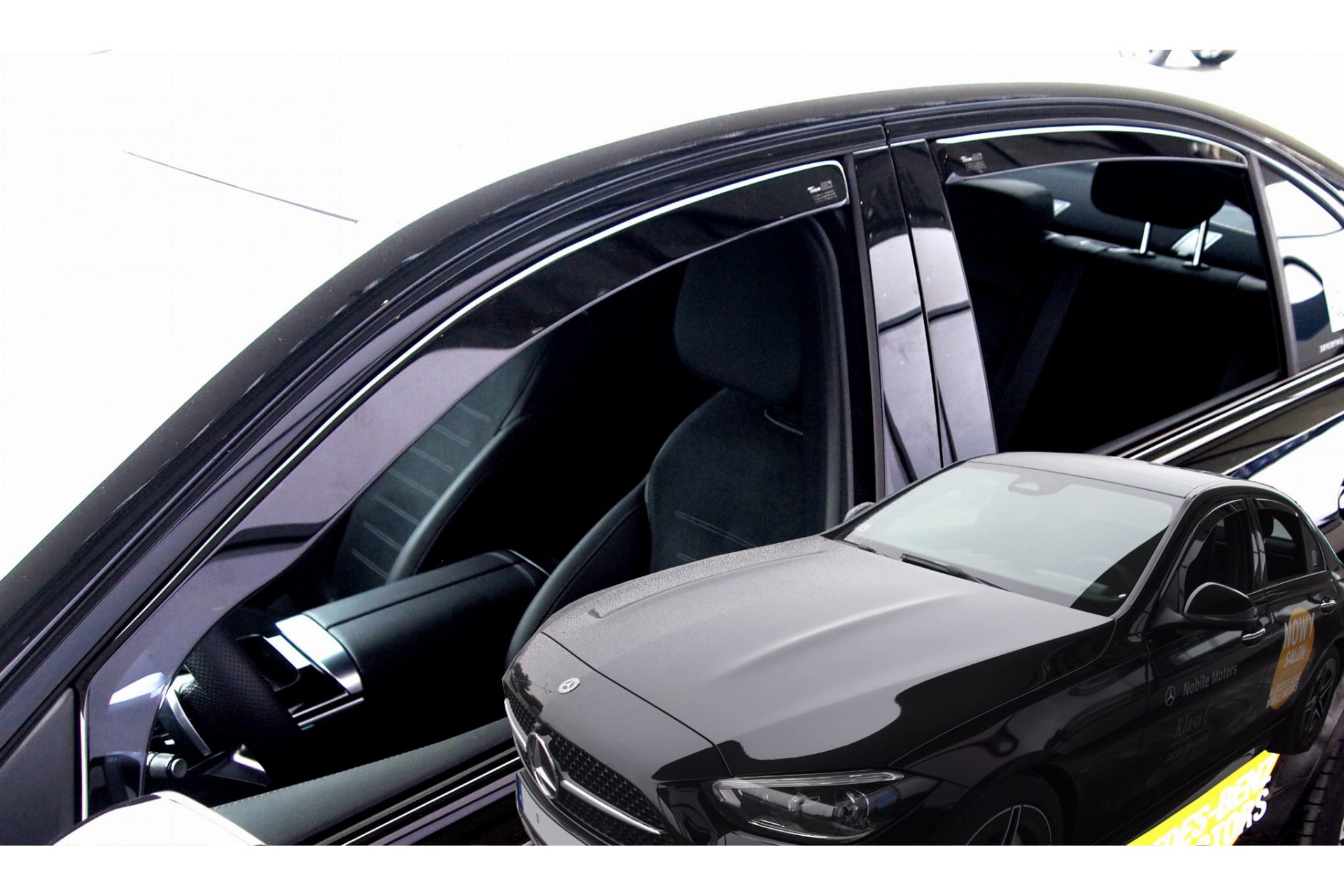 Εικόνα 1 από 6 — ΑΝΕΜΟΘΡΑΥΣΤΕΣ ΓΙΑ MERCEDES C-KLAS W206 4D 2021+ –  ΣΕΤ ΑΥΤΟΚΙΝΗΤΟΥ ΑΠΟ ΕΥΚΑΜΠΤΟ ΦΙΜΕ ΠΛΑΣΤΙΚΟ HEKO – 4 ΤΕΜ.