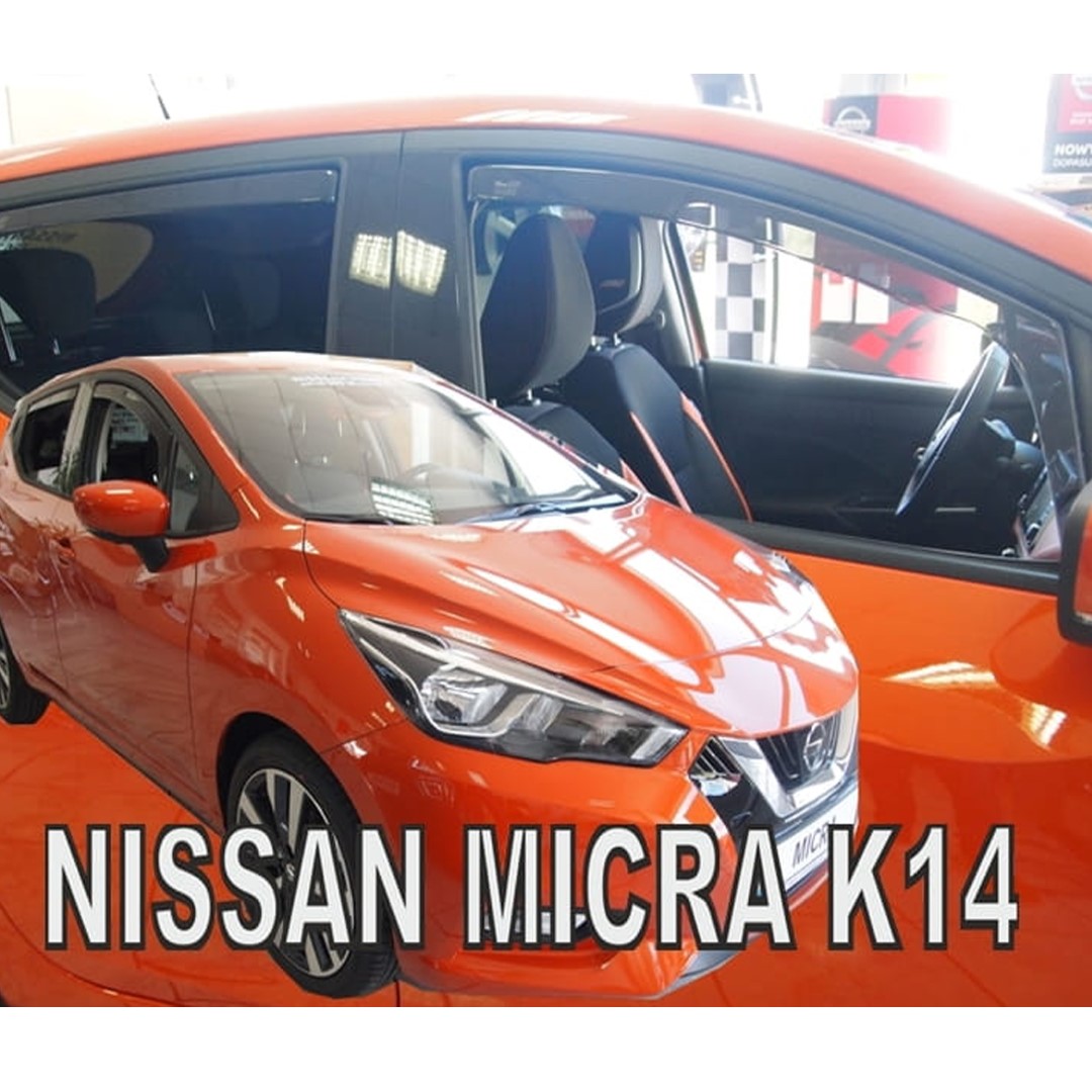 Εικόνα 1 από 5 — ΑΝΕΜΟΘΡΑΥΣΤΕΣ ΓΙΑ NISSAN MICRA K14 5D 2017+ ΣΕΤ ΑΥΤΟΚΙΝΗΤΟΥ ΑΠΟ ΕΥΚΑΜΠΤΟ ΦΙΜΕ ΠΛΑΣΤΙΚΟ HEKO – 4 ΤΕΜ.