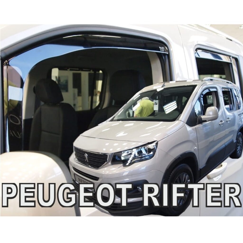 Εικόνα 3 από 7 — ΑΝΕΜΟΘΡΑΥΣΤΕΣ ΓΙΑ CITROEN BERLINGO III/PEUGEOT RIFTER/OPEL COMBO E 4D/5D LOV 2018+ ΣΕΤ ΑΥΤΟΚΙΝΗΤΟΥ ΑΠΟ ΕΥΚΑΜΠΤΟ ΦΙΜΕ ΠΛΑΣΤΙΚΟ HEKO – 4 ΤΕΜ.