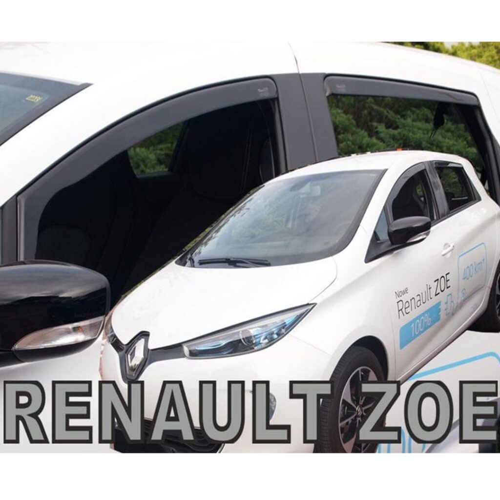 Εικόνα 1 από 5 — ΑΝΕΜΟΘΡΑΥΣΤΕΣ ΓΙΑ RENAULT ZOE 5D 2012+ ΣΕΤ ΑΥΤΟΚΙΝΗΤΟΥ ΑΠΟ ΕΥΚΑΜΠΤΟ ΦΙΜΕ ΠΛΑΣΤΙΚΟ HEKO – 4 ΤΕΜ.