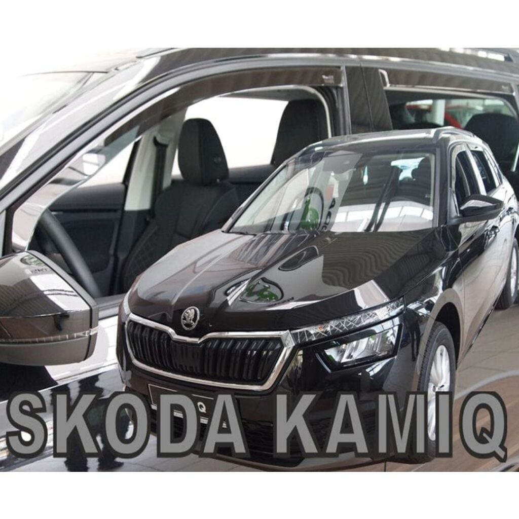 Εικόνα 1 από 5 — Heko – Ανεμοθραύστες Για Skoda Kamiq (Nw) 12/2019 > 02/2024 5πορτο / SUV Σετ Αυτοκινήτου Από Εύκαμπτο Φιμέ Πλαστικό – 4 τεμ. (ΑΝΕΜ.SET28355)