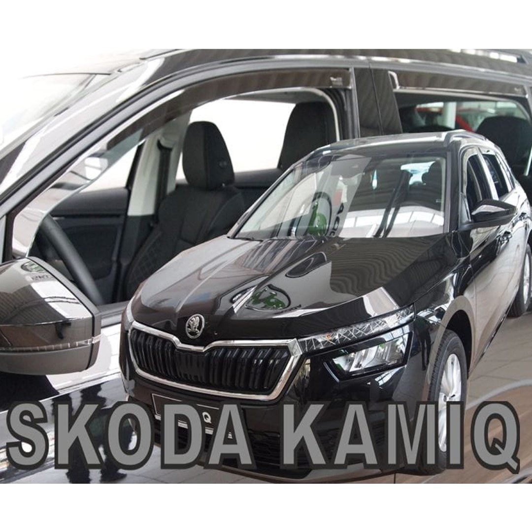 Εικόνα 1 από 5 — Heko – Ανεμοθραύστες Για Skoda Kamiq (Nw) 12/2019 > 02/2024 5πορτο / SUV Σετ Αυτοκινήτου Από Εύκαμπτο Φιμέ Πλαστικό – 4 τεμ. (ΑΝΕΜ.SET28355)