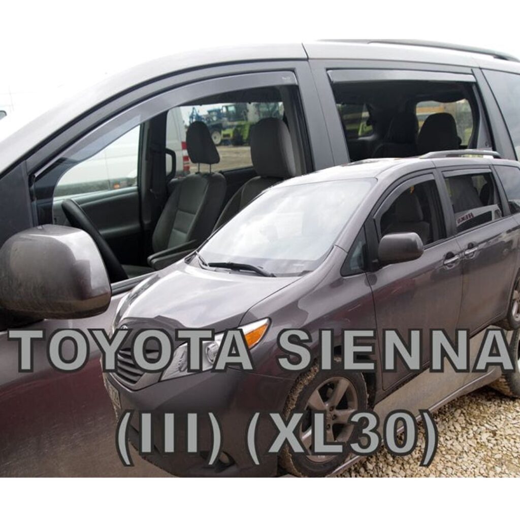Εικόνα 1 από 5 — ΑΝΕΜΟΘΡΑΥΣΤΕΣ ΓΙΑ TOYOTA SIENNA III XL30 5D 2010+ ΣΕΤ ΑΥΤΟΚΙΝΗΤΟΥ ΑΠΟ ΕΥΚΑΜΠΤΟ ΦΙΜΕ ΠΛΑΣΤΙΚΟ HEKO – 4 ΤΕΜ.