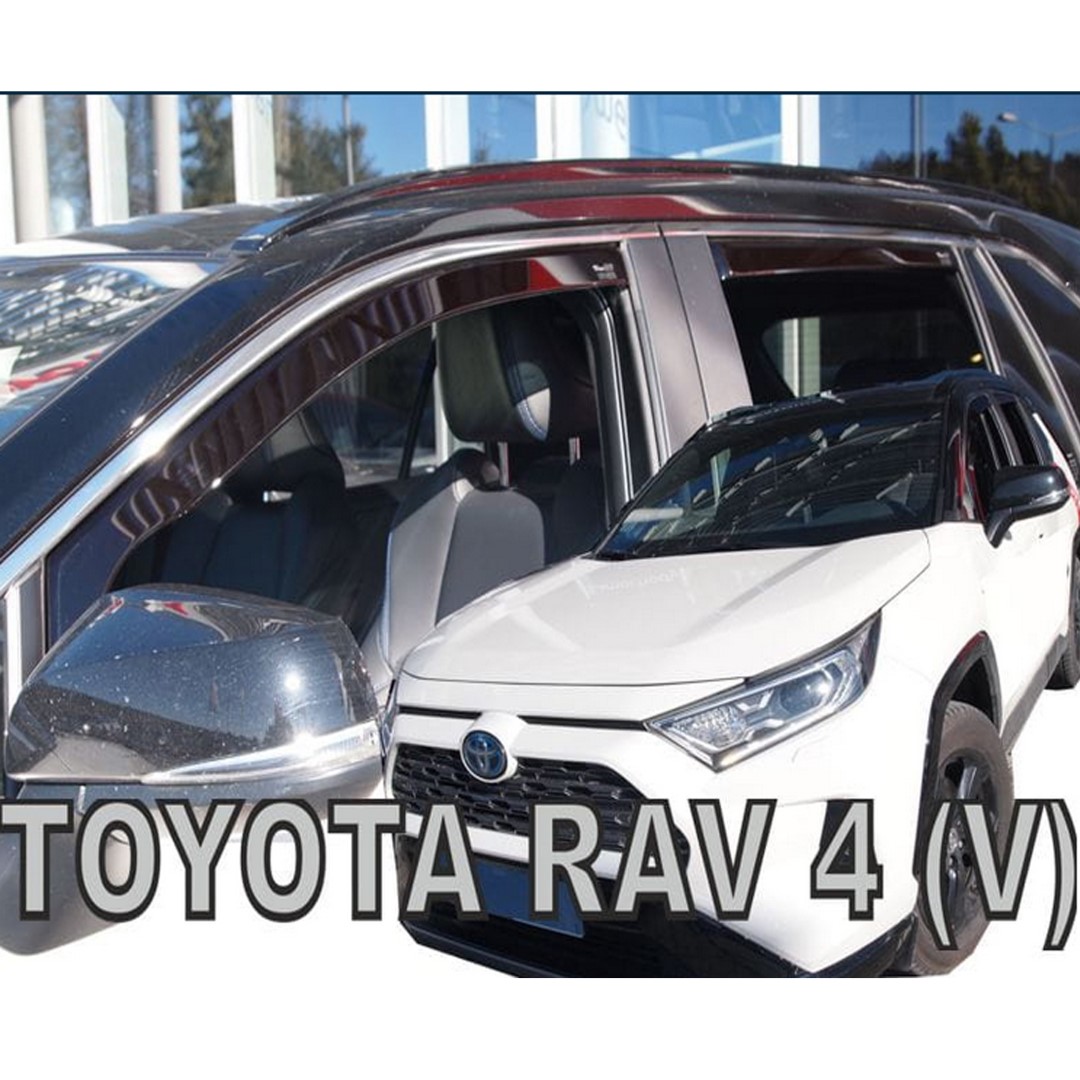 Εικόνα 1 από 5 — ΑΝΕΜΟΘΡΑΥΣΤΕΣ ΓΙΑ TOYOTA RAV4 V 5D 2019+ /  SUZUKI ACROSS 5D 2020+ ΣΕΤ ΑΥΤΟΚΙΝΗΤΟΥ ΑΠΟ ΕΥΚΑΜΠΤΟ ΦΙΜΕ ΠΛΑΣΤΙΚΟ HEKO – 4 ΤΕΜ.