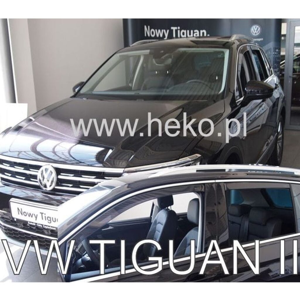 Εικόνα 1 από 5 — ΑΝΕΜΟΘΡΑΥΣΤΕΣ ΓΙΑ VW TIGUAN II 5D 2015+ ΣΕΤ ΑΥΤΟΚΙΝΗΤΟΥ ΑΠΟ ΕΥΚΑΜΠΤΟ ΦΙΜΕ ΠΛΑΣΤΙΚΟ HEKO – 4 ΤΕΜ.