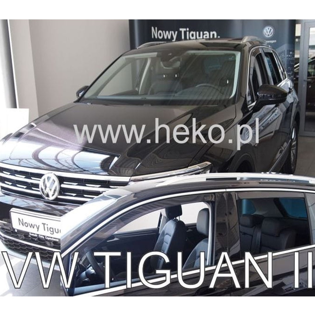 Εικόνα 1 από 5 — ΑΝΕΜΟΘΡΑΥΣΤΕΣ ΓΙΑ VW TIGUAN II 5D 2015+ ΣΕΤ ΑΥΤΟΚΙΝΗΤΟΥ ΑΠΟ ΕΥΚΑΜΠΤΟ ΦΙΜΕ ΠΛΑΣΤΙΚΟ HEKO – 4 ΤΕΜ.