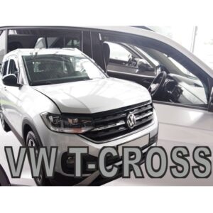 ΑΝΕΜΟΘΡΑΥΣΤΕΣ ΓΙΑ VW T-CROSS 5D 2019+ ΣΕΤ ΑΥΤΟΚΙΝΗΤΟΥ ΑΠΟ ΕΥΚΑΜΠΤΟ ΦΙΜΕ ΠΛΑΣΤΙΚΟ HEKO - 4 ΤΕΜ.