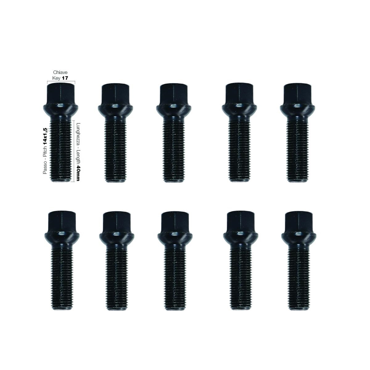 Εικόνα 1 από 1 — ΜΠΟΥΛΟΝΙΑ ΣΦΑΙΡΙΚΑ 14×1,50 40mm (17) ΜΑΥΡΑ  SIMONI RACING – 10 TEM.