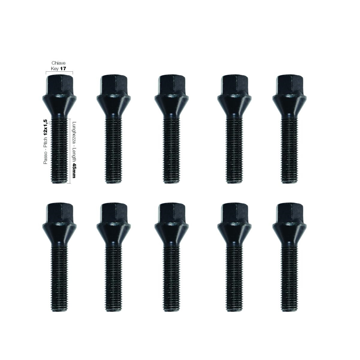 Εικόνα 1 από 1 — ΜΠΟΥΛΟΝΙΑ ΚΩΝΙΚΑ 12×1,50 45mm (17) ΜΑΥΡΑ SIMONI RACING – 10 TEM.