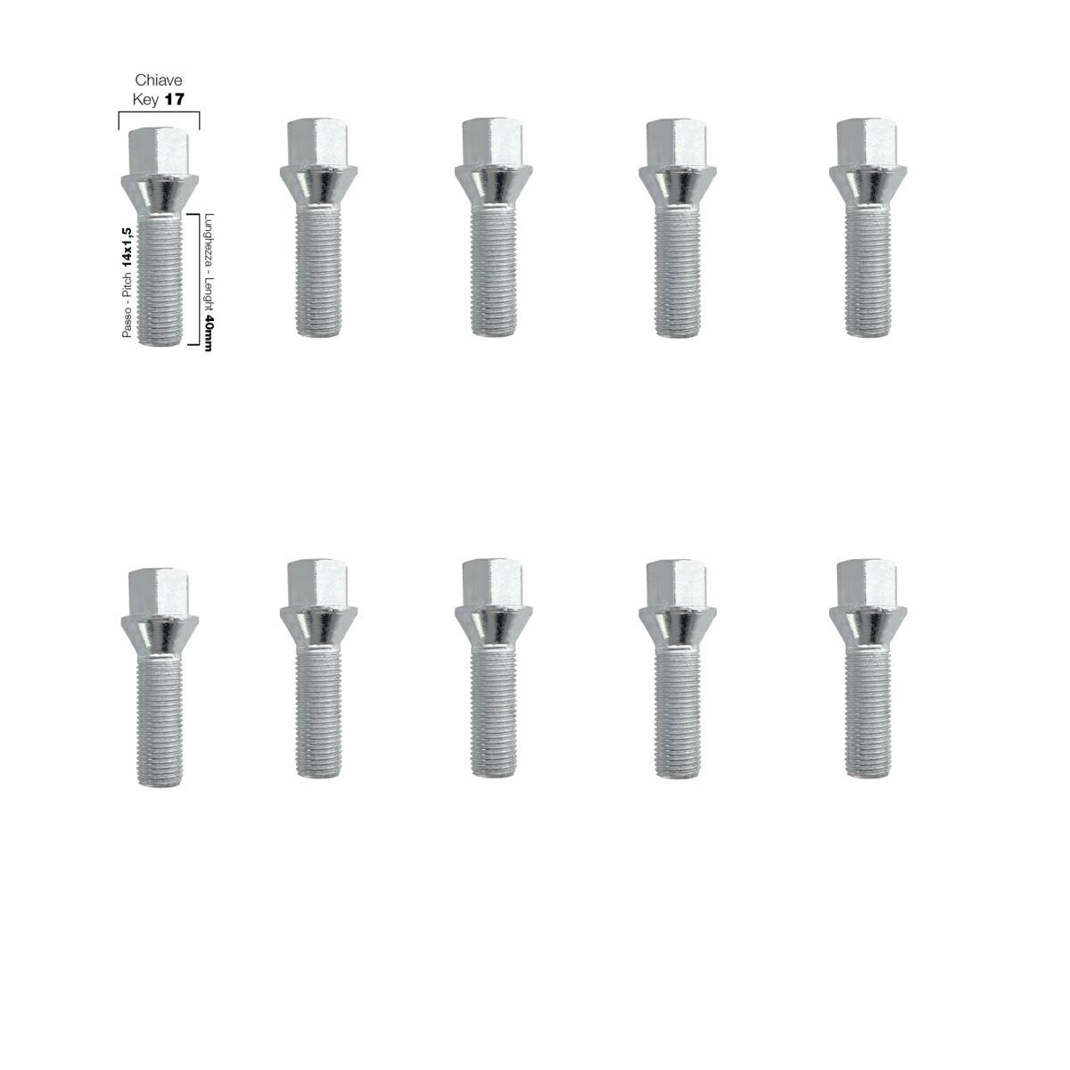 Εικόνα 1 από 2 — ΜΠΟΥΛΟΝΙΑ ΚΩΝΙΚΑ 14×1.5 40mm 10ΤΜΧ (17)