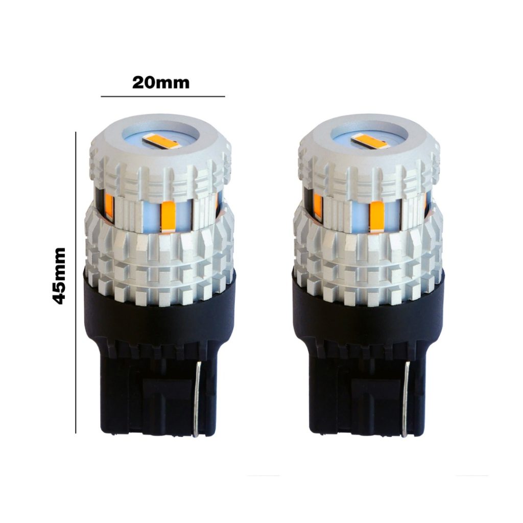 Εικόνα 2 από 2 — W21W T20 10-30V 21w 1500lm 1.800K CAN-BUS – ΔΙΠΛΗ ΠΟΛΙΚΟΤΗΤΑ ΠΟΡΤΟΚΑΛΙ LED CSP1860 2ΤΕΜ.