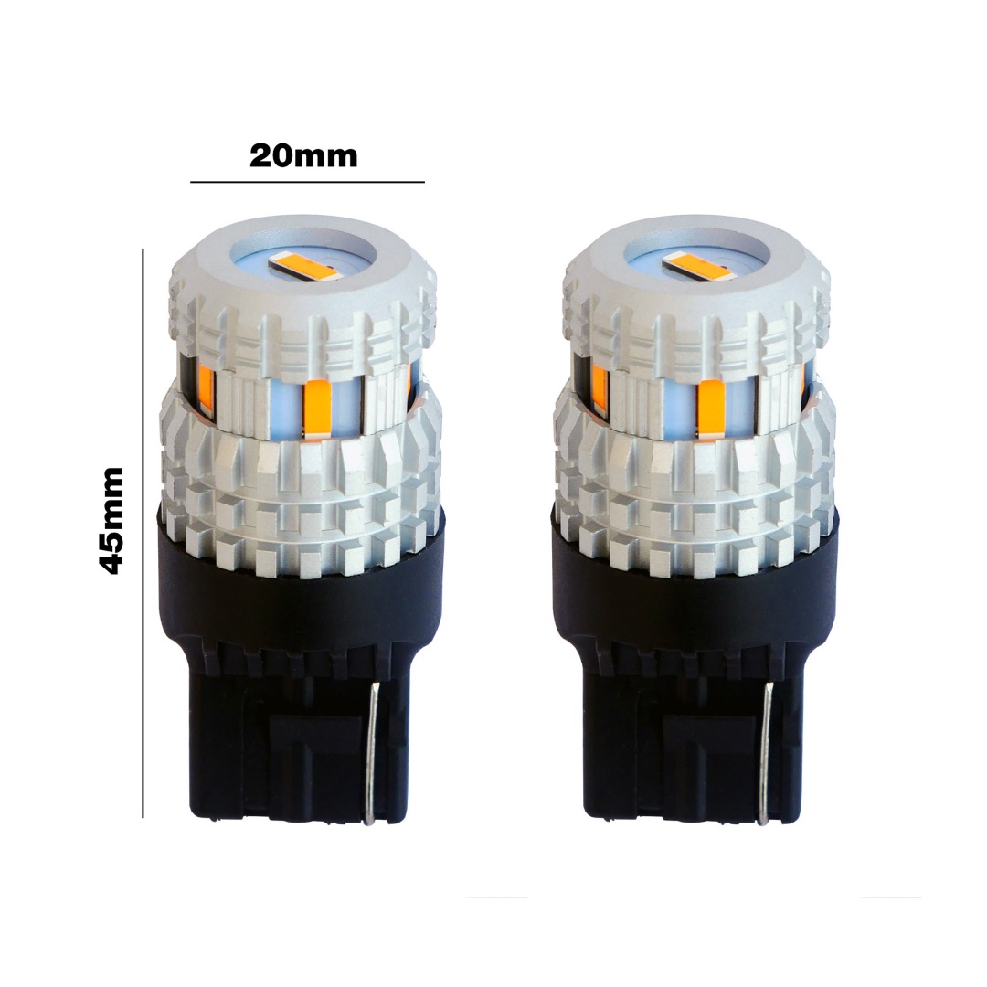 Εικόνα 2 από 2 — W21W T20 10-30V 21w 1500lm 1.800K CAN-BUS – ΔΙΠΛΗ ΠΟΛΙΚΟΤΗΤΑ ΠΟΡΤΟΚΑΛΙ LED CSP1860 2ΤΕΜ.