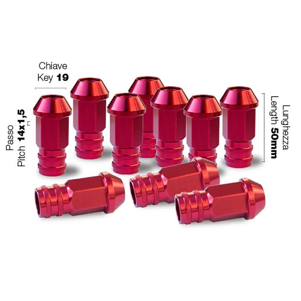 Εικόνα 1 από 1 — Simoni Racing – ΠΑΞΙΜΑΔΙ ΚΩΝΙΚΟ 14×1,5 (50mm) (19) ΚΟΚΚΙΝΟ 10ΤΕΜ.
