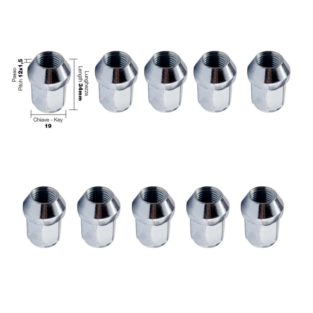 Εικόνα 1 από 4 — Simoni Racing – ΠΑΞΙΜΑΔΙ ΚΩΝΙΚΟ 12×1,5 (34mm) (19) 10ΤΕΜ.