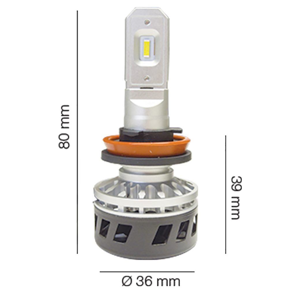 Εικόνα 2 από 5 — H11 9-36V 5.000K 5000lm 25W MATRIX LED KIT (ΜΕ ΨΥΚΤΡΑ ΑΝΕΜΙΣΤΗΡΑΚΙ) 2ΤΕΜ.