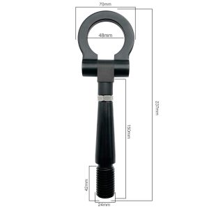 ΓΑΝΤΖΟΣ ΡΥΜΟΥΛΚΗΣΗΣ ΜΗΚΟΣ 237mm ΦΑΡΔΟΣ 70mm ΣΠΕΙΡΩΜΑ 24mm ΣΕ ΜΑΥΡΟ ΧΡΩΜΑ 300gr SIMONI RACING - 1 τεμ.