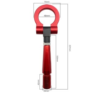ΓΑΝΤΖΟΣ ΡΥΜΟΥΛΚΗΣΗΣ ΜΗΚΟΣ 237mm ΦΑΡΔΟΣ 70mm ΣΠΕΙΡΩΜΑ 24mm ΣΕ ΚΟΚΚΙΝΟ ΧΡΩΜΑ 300gr SIMONI RACING - 1 τεμ.