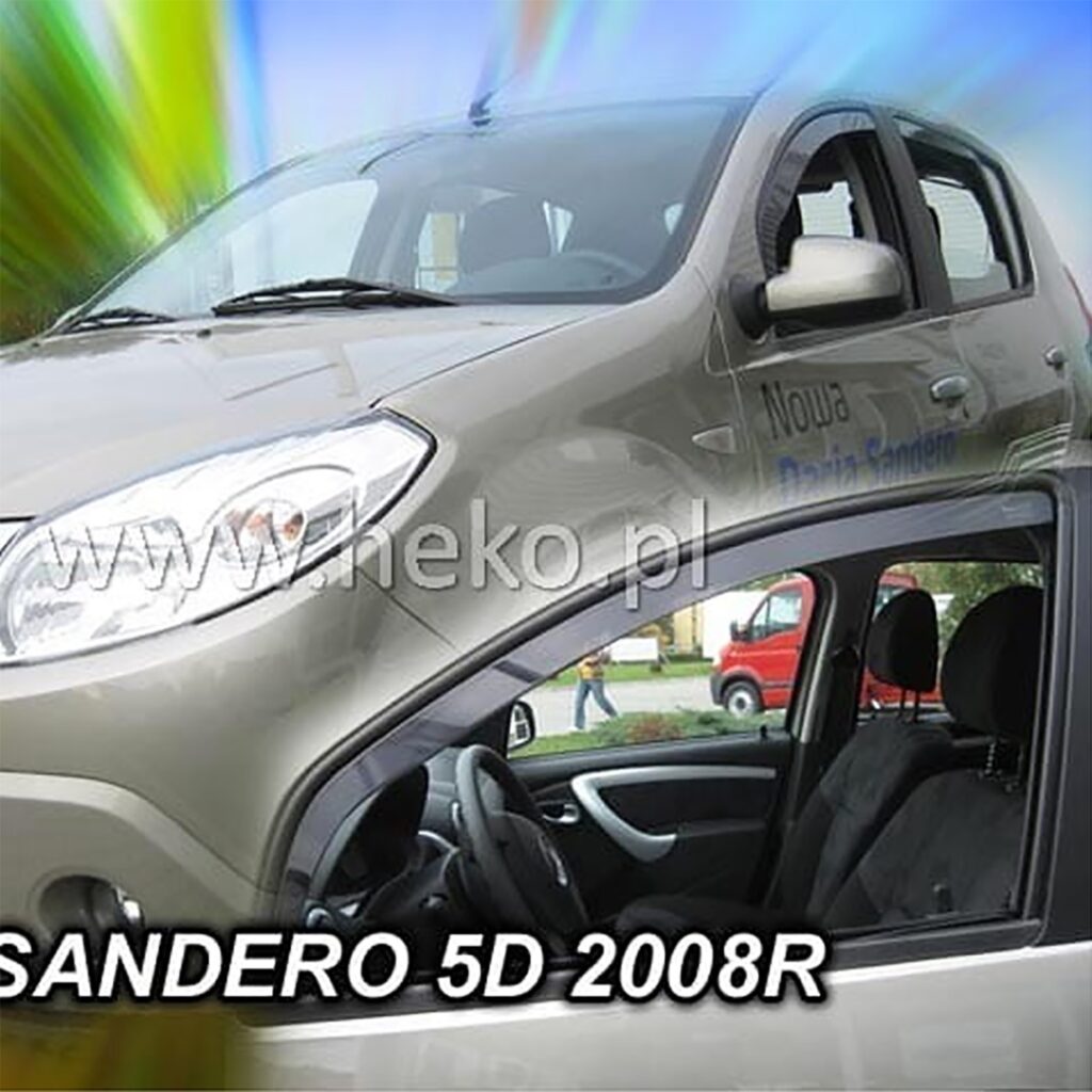 Εικόνα 1 από 5 — ΑΝΕΜΟΘΡΑΥΣΤΕΣ ΓΙΑ DACIA SANDERO / STEPWAY I 5D 2008-2012 ΖΕΥΓΑΡΙ ΑΠΟ ΕΥΚΑΜΠΤΟ ΦΙΜΕ ΠΛΑΣΤΙΚΟ HEKO – 2 ΤΕΜ.